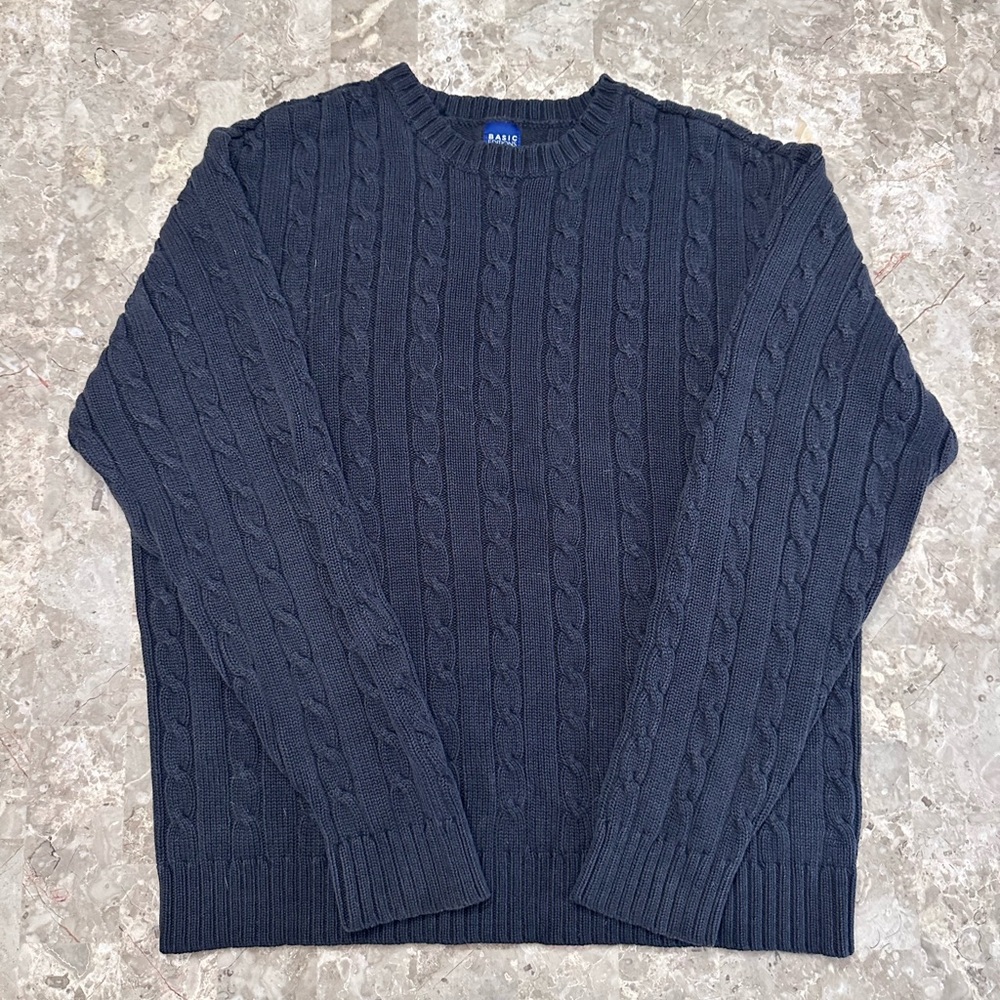 Dark Blue Men’s Long Sleeve Sweater
